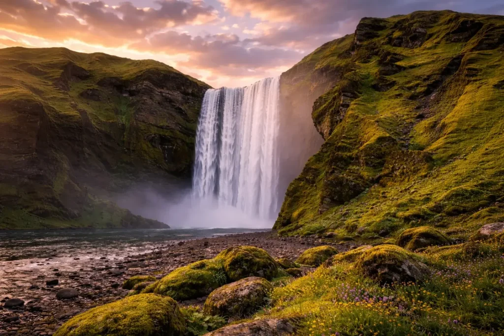 Iceland Waterfall